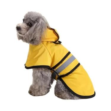 Imagem de Capa De Chuva Ajustável E Impermeável Para Cães, Conforto E Proteção P