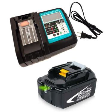 Imagem de Bateria CNBY BL1850B 18V 5.0Ah com carregador DC18RC para Makita