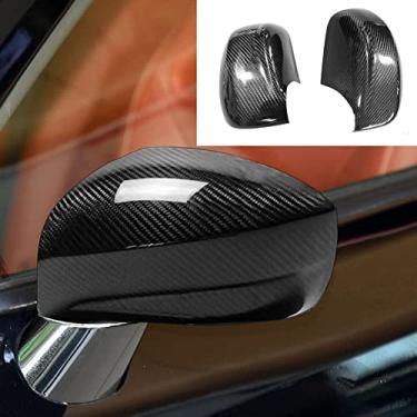 Imagem de FINMOKAL Tampas de capa de espelho lateral de carro de fibra de carbono real para Nissan GT-R R35 2008-2020