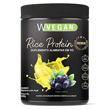 Imagem de Rice Protein Premium 350G W Vegan Sabor Banana com Açai