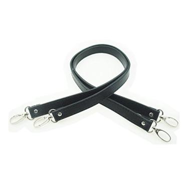 Imagem de 5Afashion 1 par de alças de bolsa de pulso, alças de substituição, alça de bolsa carteira, Preto, 25"