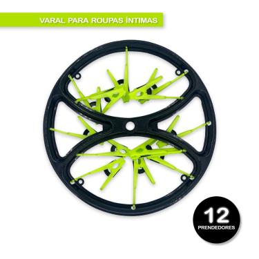 Imagem de Varal Roupas Íntimas 12 Prendedores Meias Calcinhas