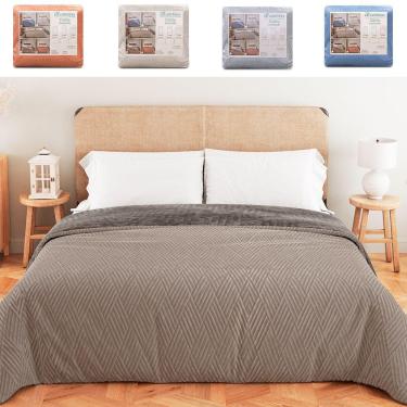 Imagem de Coberdrom Queen Aveludado com Manta Soft Dupla Face 270X250 - BF Colchões