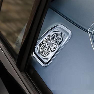 Imagem de Capa de buzina de porta de carro, capa de tweeter do alto-falante da porta da frente compatível com Mercedes Benz EQE Classe V295 EQE350 EQE53 AMG EQE500 EQE350 + Acessório Benz (2 peças)