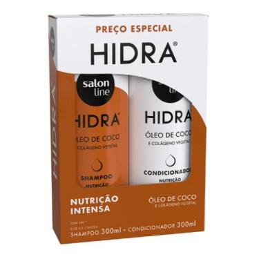 Imagem de Kit Shampoo E Condicionador Hidra Óleo De Coco Nutrição Intensa Salon