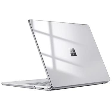 Imagem de Fintie Capa para Microsoft Surface Laptop 5 4 3 de 15 polegadas com teclado de metal (modelo: 1872/1873/1953/1979) - Capa protetora fina de encaixe rígido, transparente