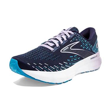 Imagem de Brooks Glycerin 20 tênis de corrida feminino neutro, Pavão/Oceano/Pastel Lilás, 9