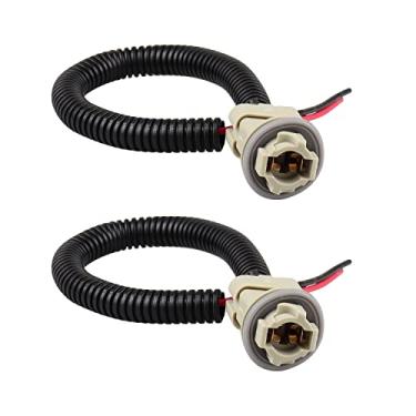 Imagem de LIUJJYH Soquete de luz de placa de licença LED com chicote de fiação compatível com F150 F250 F350 F450 F550 Super Duty Ranger Excursion Bronco Expedition Explorer F53-2 peças