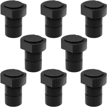 Imagem de Almofadas antiderrapantes de liga de alumínio para cães de banco de 3/4 polegadas (19 mm), acessório de braçadeira de banco para cães, paradas de MFT para marcenaria, acessórios de bancada (pacote com 8)