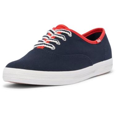 Imagem de Keds Tênis feminino Champion de lona com cadarço, Navy/Red Varsity, 41