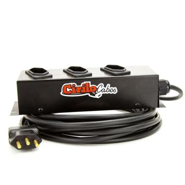 Imagem de Extensão cabo pp 3x1,50 de 3 tomadas 10a - 10 metros