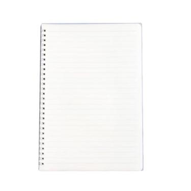 Imagem de Joucien Caderno transparente de 2 peças de polipropileno, espiral para cima, caderno Cornell Grid - Estilo horizontal-B5