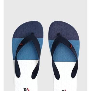 Imagem de Chinelo Reserva Trancoso Masculino - Branco/Marinho-Masculino