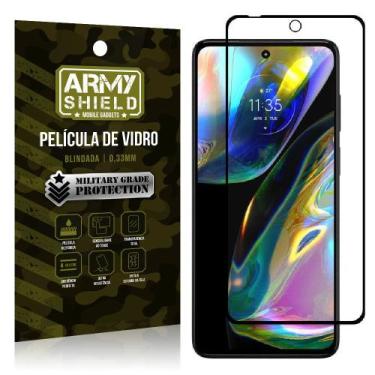 Imagem de Película de Vidro 3D Moto G82 Blindada Full Cover Armyshield