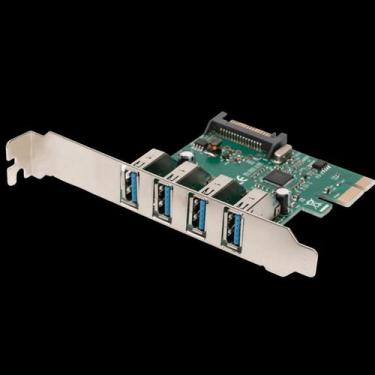 Imagem de Placa Expansão Pci-Express 4X Portas Usb 3.0 Transferência - Nikos