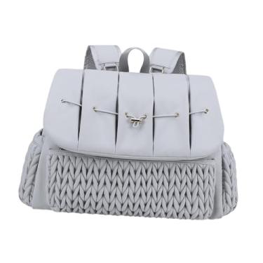 Imagem de Generic Bolsa de Fraldas Mochila Impermeável Multifuncional Viagem Itens Essenciais Bolsa de Troca de Bebê Bolsa de Fraldas para Telefone Brinquedos Chaves, Cinza