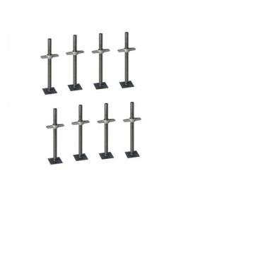 Imagem de Sapata Regulável Para Andaime 8 Peças De 45Cm Cada - Elq