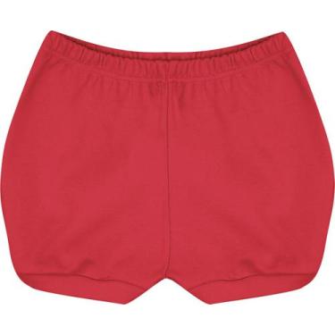 Imagem de Short Bebê Básico 100% Algodão Suedine Liso Alta Qualidade  - Kiko Bab