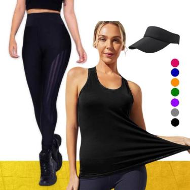 Imagem de CONJUNTO REGATA DRY FIT Tecido furadinho + CALÇA leg LEGGING REDINHA +
