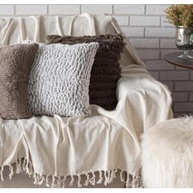 Imagem de Manta Para Sofá Chic Decoração 2,20x1,50 Envio Imediato - VestHouse, C