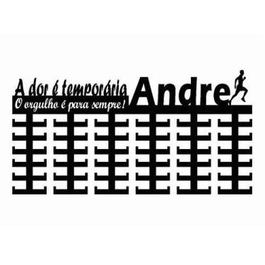 Imagem de Porta Medalhas - A Dor É Temporária - Masculino Ou Feminino - Loja Din