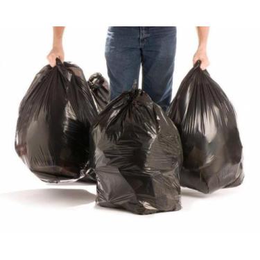 Imagem de Saco de Lixo preto 20 Litros 100 unid. 0.05 micras Banheiro e Cozinha 