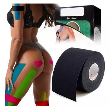 Imagem de Bandagem Adesiva Elástica Flexível Fita De Kinesio Kinesiologic Tape H