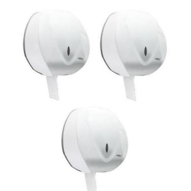Imagem de 3 Dispenser Para Papel Higienico Premisse Velox Branco