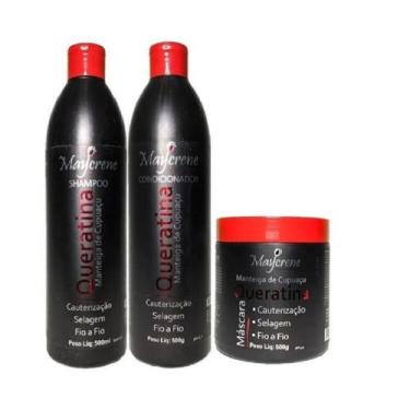 Imagem de Kit Queratina E Manteiga De Cupuaçu Maycrene 500g