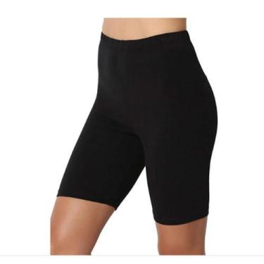 Imagem de Bermuda Legging Ciclista Algodão Meia Coxa Short Cotton Feminino - LP 