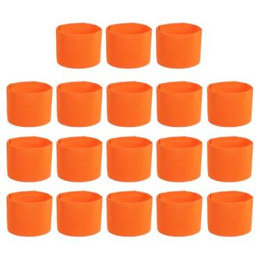 Imagem de PATIKIL Braçadeira de Capitão de Futebol, 18 Peças, Bandas de Braço de Capitão de Futebol, Elásticas, Braçadeiras de Capitão Esportivas para Jovens Adultos Treinamento de Equipe de Futebol Laranja