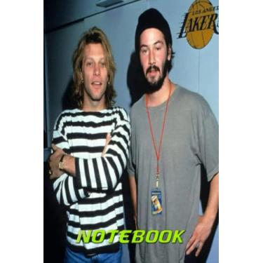 Imagem de Notebook : Jon Bon Jovi Composition Collage Journal,Lined Notebook Journaling Thankgiving Notebook GDSN#326