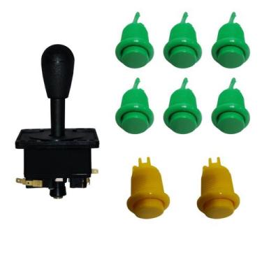 Imagem de Kit Arcade Fliperama Com 8 Botões E 1 Comando Electromatic - Matic Ent