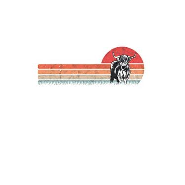 Imagem de Scottish highland cattle Notebook: Highland Cattle Vintage Cow Farmer Gift / 6x9 inches / 120 dotted sites