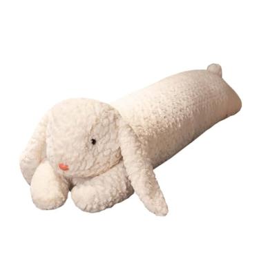 Imagem de Hofun4U Coelho Plush Stuffed Animal, Rabbit Plush Long Body Pillow for Easter Plushie (Branco, 35 polegadas)