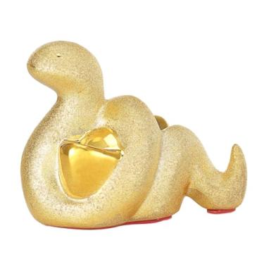 Imagem de Gralara Cofrinho de, estátua de, recipiente para coleção, moedas, cofre de dinheiro, caixa de economia para festa, prateleira, mesa de ano novo, 12x6.5x9cm