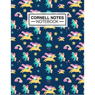 Imagem de Cornell Notes Notebook: Adorable Magical Unicorn Notebook for High School College University Students proven way to improve study
