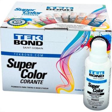 Imagem de Corante Para Tinta Tekbond Branco (50Ml) - Kit C/12 Pecas