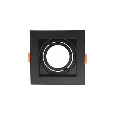 Imagem de Spot De Embutir Recuado Astraled Berenices Para Lâmpada Par 20 Quadrado Preto Sp-7615