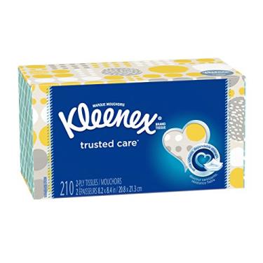 Imagem de Kleenex Lenços faciais Trusted Care Everyday Caixa plana, 210 unidades (pacote com 1)