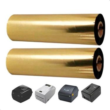 Imagem de 2x Ribbon Misto 110mmX74m K115 Mastercorp Impressora Térmica Etiqueta 