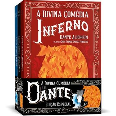 Imagem de 3 Livros Coleção A Divina Comédia Completa Dante Alighieri Inferno Pur