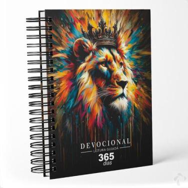 Imagem de Caderno Devocional Leitura e Estudos Bíblicos Capa dura Leão - NISTI P