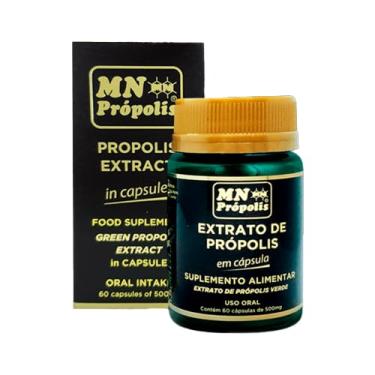 Imagem de Extrato de Própolis Verde 500mg MN Food 60 Cápsulas