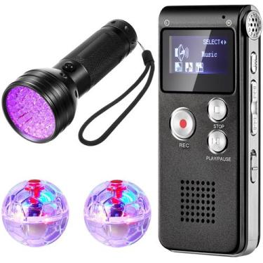 Imagem de Kit de Caça Fantasma Dunzy com Gravador de Voz e Luz UV