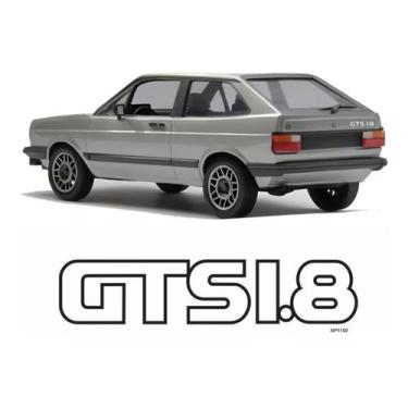 Imagem de Adesivo Emblema Gts 1.8 Traseira Gol 1987/1990 Preto - Resitank