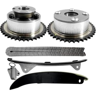 Imagem de Kit de corrente de distribuição com roda dentada de engrenagem de ajuste de eixo de cames de admissão/escape compatível com Hyundai Elantra GT 2.0 Tucson & Kia Forte Koup Soul L4 2.0L Substituir #