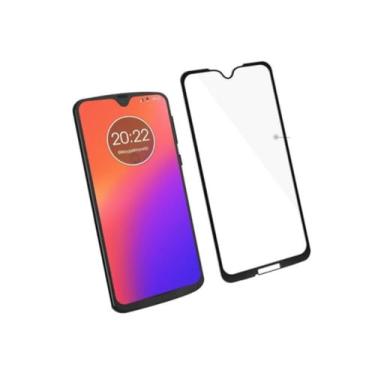 Imagem de Pelicula Vidro Para Moto G7 G7 Plus 3D Cobre Toda Tela Curva