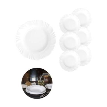 Imagem de Jogo 6 Pratos Fundo 23,5cm Redondos Pétala Refeição Duralex - NADIR FI