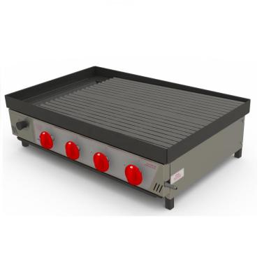 Imagem de Chapa Grill Char Broiler Progás prcb- 800 A gás Inox Gaveta coletora de gordura